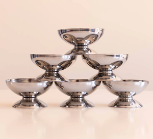 ชามใส่ไอศกรีม3ชิ้นชามทำไอศกรีมสแตนเลสขนาด220มล. - Product Image 3