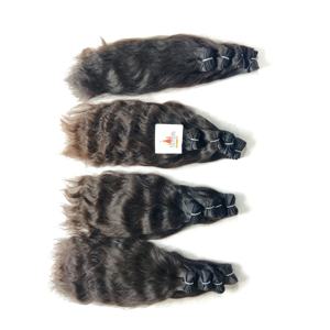 Extensions de tissage de cheveux humains vierges indiens 100% Temple Deep Wave Bundles de cheveux naturels de couleur noire pour femmes - Product Image 2