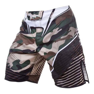 กางเกงชกมวยคุณภาพสูงแบบกำหนดเอง ราคาถูก พิมพ์ลายแบบซับลิเมชั่น ดีไซน์ใหม่ล่าสุด มีกระเป๋า ผ้าสแปนเด็กซ์ โพลีเอสเตอร์ สำหรับผู้ชาย MMA - Product Image 1