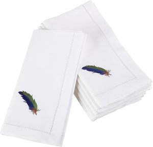 Serviettes en tissu de broderie serviettes de table lavables douces réutilisables pour la table à manger OEM de dîner de famille de fête de mariage - Product Image 2