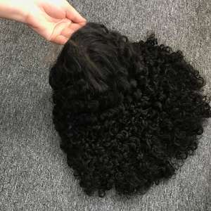 Nueva peluca rizada birmana con extensiones de peluca con cierre de cabello crudo vietnamita de alta calidad de grado de cabello Remy de Vietnam - Product Image 4