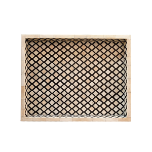 Meilleur Design Floral Design Plateau de service en incrustation d'os naturel Plateau décoratif pour la maison Décor indien Artisanat disponible en plusieurs couleurs - Product Image 3