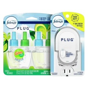 ปลั๊ก Febreze, Gain Original, ชุดเริ่มต้น & (2) เติมน้ําหนักได้ .87 fl. ออนซ์ - Product Image 3