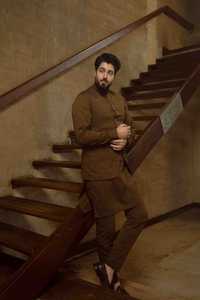 Embrassez la culture pakistanaise avec la collection exclusive pour hommes O Ethnique Salwar Kameez Découvrir l'élégance en robe traditionnelle - Product Image 5