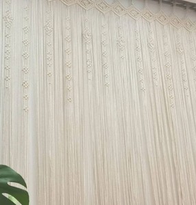 ม่านหน้าต่าง macrame ม่านประตู macrame การปรับแต่งสไตล์โบโฮ - Product Image 2