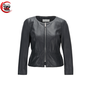 Veste en cuir légère grande taille au design personnalisé pour femmes veste de moto à la mode coton matelassé remplissage respirant brut - Product Image 1
