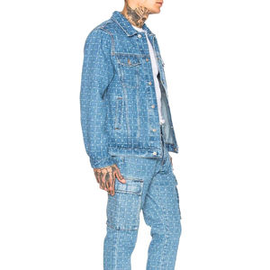 Customized <b>Mens</b> Denim <b>Jacket</b> Stand Collar Cheap Wholesale Distressed <b>Jackets</b> <b>Men</b> Fashion Autumn Outwear Large Stock Available - Product Image 6