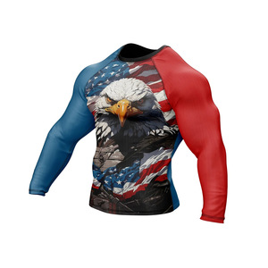 T-shirt de protection contre les éruptions cutanées à manches courtes pour hommes avec tissu rafraîchissant, coutures plates et protection solaire, conçu pour les sports nautiques actifs et le BJJ - Product Image 3