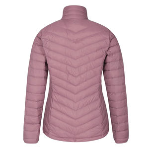 2025 New Design Solid Pink Color Thick Puffer Jacket for Women Breathable <b>Polyester</b> Fabric Cotton <b>Filling</b> Padded Winter Jacket - Product Image 3