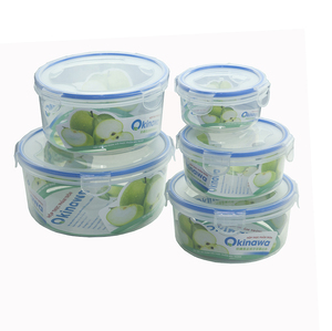 Lot de 5 boîtes de rangement hermétiques en plastique pour aliments au micro-ondes avec couvercles scellés pour déjeuners et récipients alimentaires - Product Image 2