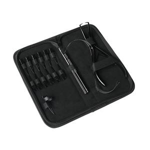 Kit d'outils pour extensions de cheveux avec dissolvant de microbilles, crochet en boucle, enfileur, anneaux de sectionnement des cheveux, aiguilles à coudre, pinces à bec de canard - Product Image 1