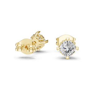 1.5 CT Lab-Created Diamond <b>Stud</b> Earrings VVS-VS EF Clarity 18KT, 14KT, 10KT Gold & 925 <b>Silver</b> Rose, Yellow, White Gold & - Product Image 5