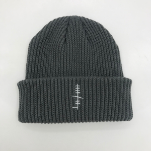 Bonnet en tricot à revers chaud doux confortable doublé en polaire bonnet extensible élégant couvre-chef pour le froid en plein air - Product Image 3