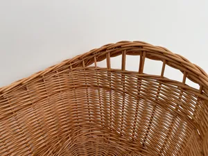 Vietnamese Handwoven Rattan Storage & Laundry <b>Basket</b> Durable & Decorative Design - Product Image 5