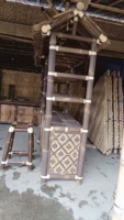 Mobilier d'extérieur de haute qualité en bambou Tiki Bar & Pergola fait à la main avec auvent et design gazebo