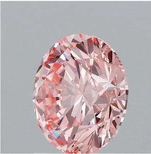 พลอยเทียมทรงกลมแบบหลวมได้รับการรับรอง HPHT CVD พลอย2กะรัต VVS เพชรโตเต็มที่สีชมพู8.05มม. - Product Image 4