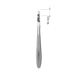 Pinzas para cutículas de uñas de grado quirúrgico, mango de diseño personalizado, cuchillas afiladas duraderas, pinzas cortadoras de cutículas de articulaciones de punta de 16 mm - Product Image 5