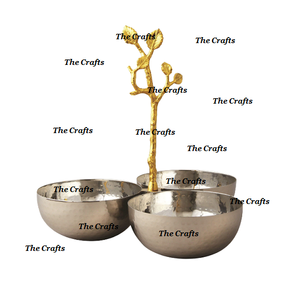 Cuenco decorativo de acero y aluminio para servidor de nueces de nuevo diseño para chocolates, dátiles y cuenco para servir nueces al mejor precio - Product Image 1