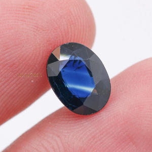 Piedra preciosa de zafiro azul real natural 3.8CT Piedra preciosa suelta Piedra preciosa de alta calidad para la fabricación de joyas - Product Image 1