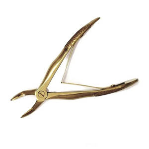 Fórceps de extracción de dientes dentales, juego de 7 instrumentos quirúrgicos chapados en oro para herramientas de extracción de dientes de bebé - Product Image 2