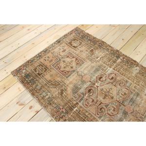 Tapis d'appoint vintage 3,7x6,1 pi (112x185 cm), tapis persan turc brun - Product Image 4