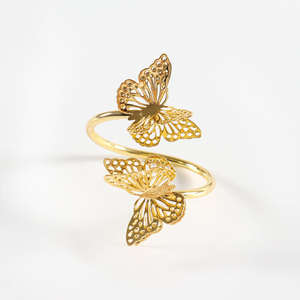 ห่วงผ้าเช็ดปากอลูมิเนียมคุณภาพสูงแบบคลาสสิกเป็นมิตรต่อสิ่งแวดล้อมสำหรับโรงแรมร้านอาหารปาร์ตี้ในครอบครัวอุปกรณ์เสริมโต๊ะที่ทนทาน - Product Image 2