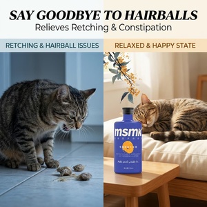 Suplemento Líquido Natural para el Alivio de las Bolas de Pelo en Gatos con Fibra de <span class=keywords><strong>Trigo</strong></span> y Probióticos para Gatos de Pelo Largo, Ragdoll, Maine Coon, Estreñimiento - Product Image 2