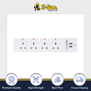 OEM/ODM Acceptable 5m 13A 4-Way Trailer <b>Socket</b> 250 V AC <b>USB</b> Standard Grounding Extension <b>Socket</b> for Industrial Residential Usage - Product Image 2