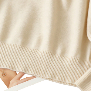Pull en maille classique pour femme, col rond, manches longues, poignets côtelés, doux, décontracté, coupe régulière, chaud, pour le quotidien, tendance - Product Image 5