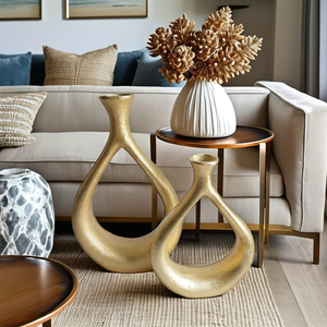 Luxe vintage laiton table fleur Vase Pot haute qualité métal maison bureau décoration tendance Style grand cadeau pour noël - Product Image 4