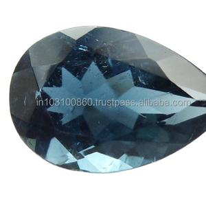 Tourmaline haute qualité 100% forme de poire naturelle parfaite pour bagues pendentif bricolage à la main faisant des bijoux Tourmaline bleue naturelle - Product Image 2