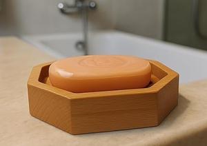 Porte-savon en bambou de style moderne pour le comptoir de la salle de bain, plateau à savon durable et écologique pour un rangement hygiénique du savon - Product Image 3