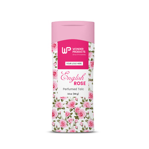 Meilleure vente de talc 100g avec personnalisation de rose anglaise prix de gros marque privée pour les soins personnels - Product Image 1