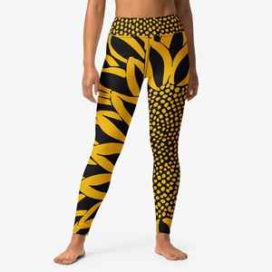Venta al por mayor de mallas estampadas para mujer de cintura alta gimnasio Yoga pantalones Slim Fit cómodo transpirable Fitness entrenamiento ropa deportiva - Product Image 6