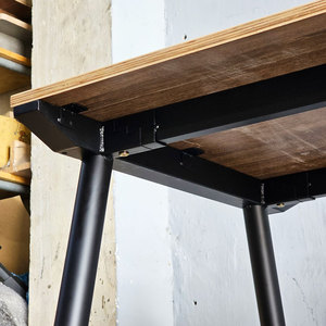HBCO036 160x80cm <b>Computer</b> <b>Desk</b> with Melamine Coating Plywood and Iron Cone Legs - Product Image 6