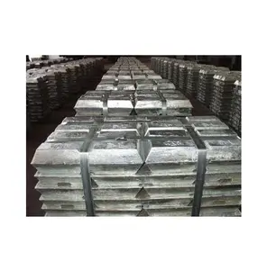 Bulk Voorraad Beschikbaar Van Zink Ingots Zuiver Zink Ingots 99.99% 99.995% Zinkingots Tegen Groothandelsprijzen