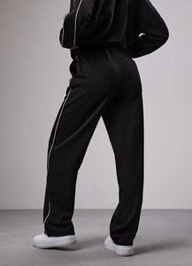 Recién llegado 2025 100% chándal de algodón para mujer peso pesado 500GSM sudaderas con cremallera completa con pantalón de gran tamaño conjunto chándal para mujer - Product Image 6