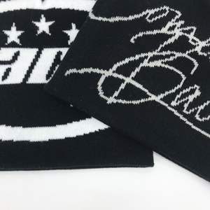 Gorro de punto de invierno unisex con diseño de logotipo de Jacquard personalizado, gorros de estilo único - Product Image 3