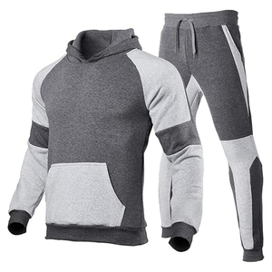 Custom Manufacture Custom Blank Heavyweight Hoodie and <b>Sweatpants</b> <b>Set</b> 2 Piece Oversized Hooded Sweatsuit Tracksuit for Men - Product Image 5
