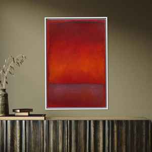 Monet Sunrise <b>Canvas</b> Wall Art - Coastal Impressionist Print,White <b>Framed</b> - Product Image 1