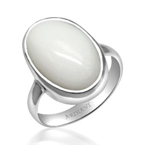 Bague en Opale Blanche Astrologique Certifiée 4.25-12.25 Ratti, Monture en Argent 925, Idéale pour les Occasions Spéciales - Product Image 1