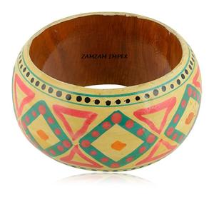 2025 nouveauté luxe fabriqué à la main multicolore bracelet en bois pour les femmes ZAM ZAM IMPEX peint à la main mode taux raisonnable - Product Image 1