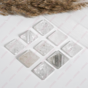 Vente en gros de mini-pyramides en cristal de quartz transparent sculptées, best-sellers, pour la méditation et la décoration de la maison - Product Image 1