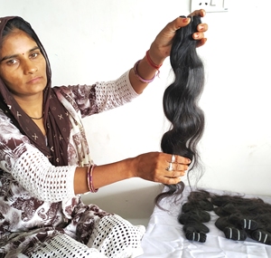 Cabello humano brasileño Virgen sin procesar, pelo natural ondulado con cutícula Virgen sin procesar - Product Image 5