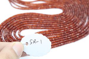 16นิ้วลูกปัดพลอยโกเมน spessartite ส้มธรรมชาติรูปทรงกลมเหลี่ยมเพชรพลอยสำหรับทำเครื่องประดับรวมทั้งสร้อยคอ - Product Image 3