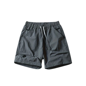 Short de sport léger pour homme-Décontracté, coupe ample avec cordon de serrage à la taille, couleur unie, nylon-Parfait pour le printemps et l'été - Product Image 4