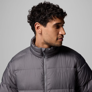 Custom Logo Casual Puffer <b>Jacket</b> for Men <b>Thick</b> Warm Outdoor Outwear Stand Collar Zipper for Autumn OEM Service Available - Product Image 5