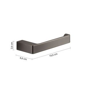 Panarea 17.5 cm mobili da bagno in ottone cromato e nichel spazzolato porta rotolo di carta igienica con finitura beccuccio - Product Image 5