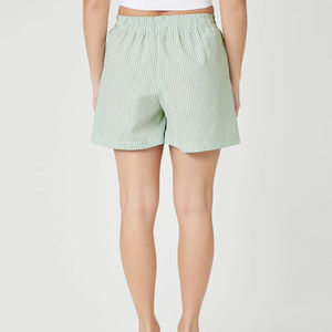 Hecho en fábrica Material transpirable Tamaño adulto Mujeres Pantalones cortos a rayas Nuevo estilo Streetwear Mujeres Pantalones cortos a rayas - Product Image 2