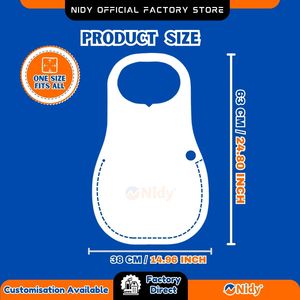 Nidy Tabliers jetables Tablier auto-enfant non tissé pour les soins du bébé et des enfants Tablier doux hygiénique à usage unique pour l'alimentation, le toilettage et plus - Product Image 6
